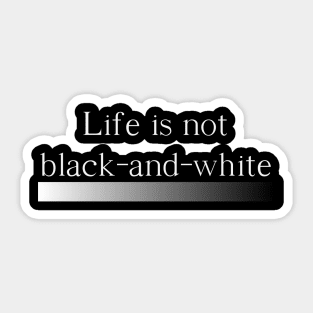 Black and white Sticker